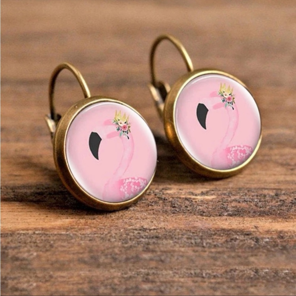 Pink Flamingo Earrings